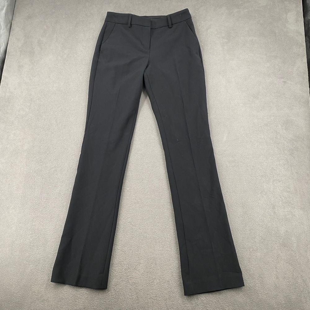 Express Editor Boot Mid Rise Black Dress Pants Women 2R Bootcut Trousers
